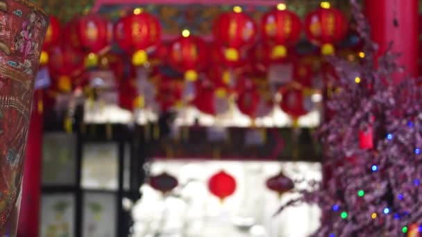 Января 2023 Года Китайский Новый Год Сэм Конг Семаранг Индонезия — стоковое видео