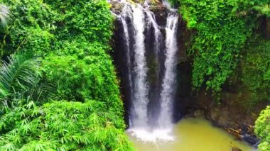 Semarang, Central Java, Endonezya 'daki Gondoriyo' nun havadan çekilmiş görüntüleri..
