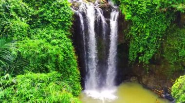 Semarang, Central Java, Endonezya 'daki Gondoriyo' nun havadan çekilmiş görüntüleri..