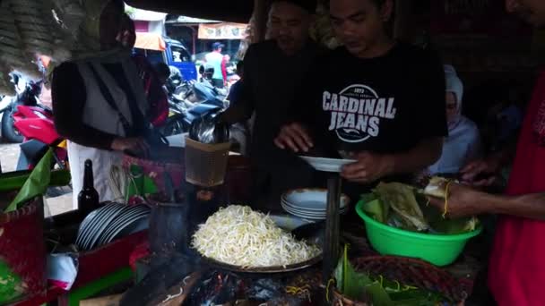 July 2023 Bogor West Java Indonesia Toge Goreng Stir Fried — Stock Video