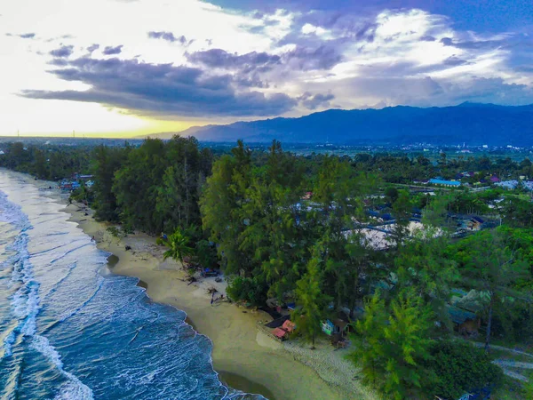 Gyönyörű Bali Beach Blangpidie Dél Nyugat Aceh Indonézia Kék Óceán — Stock Fotó