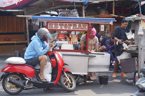 Août 2023 Jakarta Indonésie Scène Matin Sur Cikini Raya Street — Photo