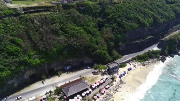 Playa Pandawa Bali Cuenta Con Hermoso Mar Azul Con Suave — Vídeo de stock