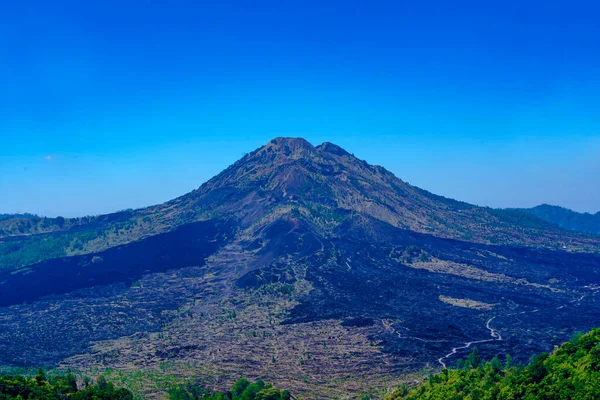 Mount Batur Ein Aktiver Vulkan Kintamani Bali Indonesien Der Vulkan — Stockfoto
