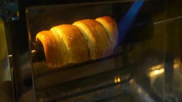 Processus Fabrication Kurtosh Une Pâtisserie Traditionnelle Hongroise Fait Manuellement Aide — Video