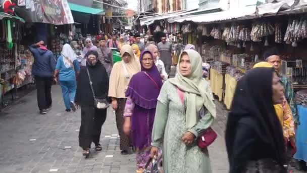 Juli 2023 Surabaya Jawa Timur Indonesia Orang Orang Berada Pasar — Stok Video