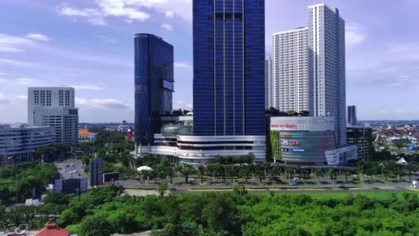 Gennaio 2024 Surabaya Giava Orientale Indonesia Sorvolando Parte Occidentale Della — Video Stock