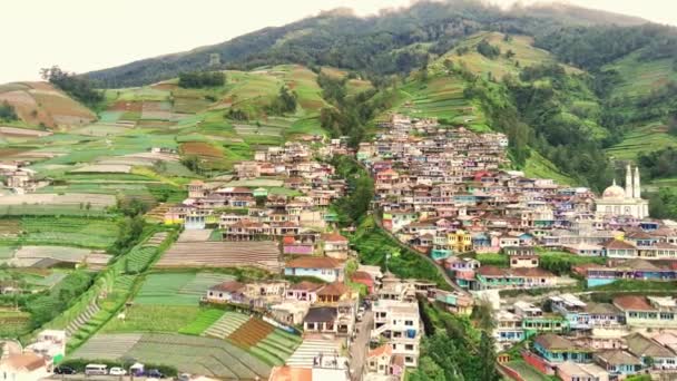 Uma Vila Vibrante Chamada Dusun Butuh Nepal Van Java Magelang — Vídeo de Stock