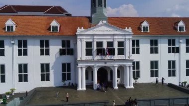 Bayram Mübarek 2024 'teki Eski Şehir Jakarta' sının Büyüleyici Atmosferi 'nin Hava Görüntüsü