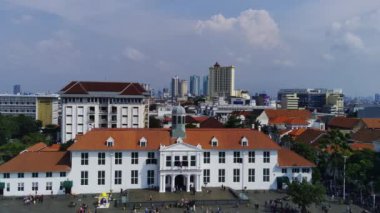 Bayram Mübarek 2024 'teki Eski Şehir Jakarta' sının Büyüleyici Atmosferi 'nin Hava Görüntüsü