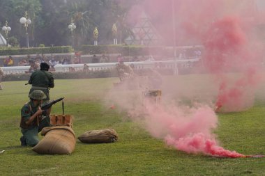 9 Haziran 2024. Surabaya, Doğu Java, Endonezya. Tiyatro etkinliği halk tarafından başlatıldı. Endonezya 'nın Surabaya şehrinin kuruluşunu kutlamak için..