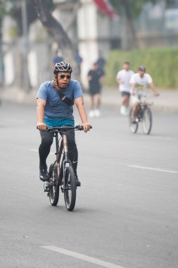 10 Ağustos 2025. Surabaya, Endonezya. Şehirde arabasız gün etkinlikleri.