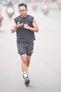 10 Ağustos 2025. Surabaya, Endonezya. Şehirde arabasız gün etkinlikleri.