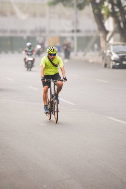 10 Ağustos 2025. Surabaya, Endonezya. Şehirde arabasız gün etkinlikleri.