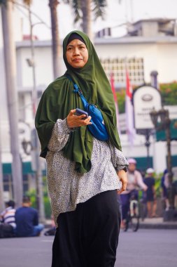 10 Ağustos 2025. Surabaya, Endonezya. Şehirde arabasız gün etkinlikleri.