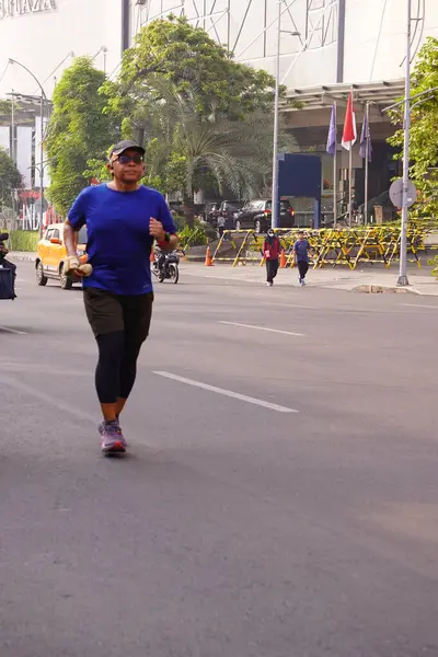 10 Ağustos 2025. Surabaya, Endonezya. Şehirde arabasız gün etkinlikleri.