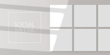 Bej arkaplan üzerinde 3 boyutlu etkisi olan modern vektör grafik çerçeve kolajı. Bu tasarım markalaşma, sosyal medya, sunumlar, planlar ve afişler, postalar, kapaklar ve el ilanları için mükemmel.