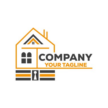 Mavi deniz ve okyanuslu balık logosu