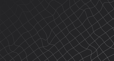 Kara El farklı şekillere sahip pankart için soyut yatay arkaplan çizdi