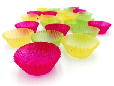 Şeker su bardağı beyaz arka plan üzerinde izole.