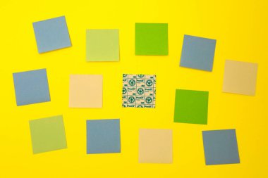 Roma, İtalya 14 Eylül 2021: Post-it, 3M Company markası