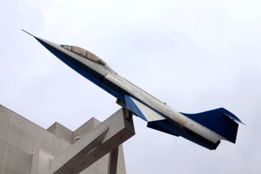 Los Angeles, California - 28 Eylül 2019: Hava ve Uzay Sergisi, Los Angeles, Los Angeles 'taki bir şehir parkı.