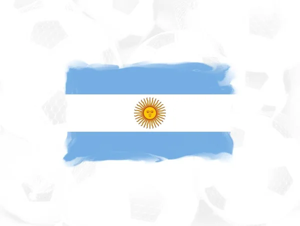 Argentina Bayrağı Orjinal Vintage Parşömen Kağıdında Metin Veya Tasarım Için — Stok fotoğraf