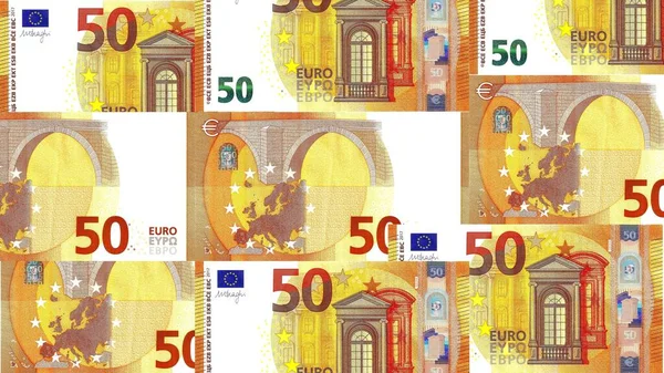Nuevo Billete Euros Segunda Serie Billetes Euros Holograma Mitológica Fenicia — Foto de Stock