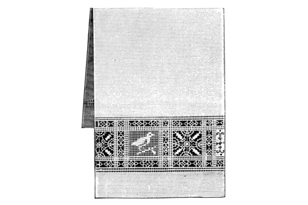 Hand Drawn Sketch Vintage Towel Illustration — Stock Photo, Image