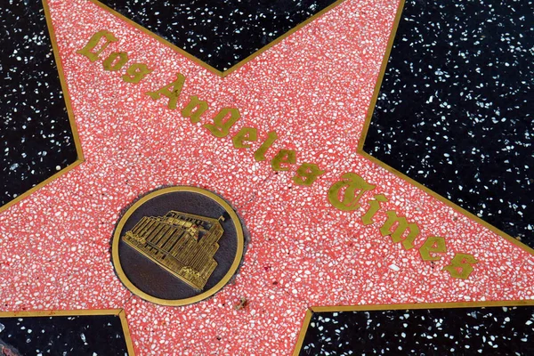 Hollywood Kalifornia Maja 2019 Gwiazda Los Angeles Times Hollywood Walk — Zdjęcie stockowe