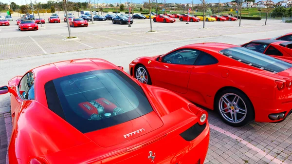 Ситт Сант Анджело Италия Апреля 2022 Года Разные Автомобили Ferrari — стоковое фото