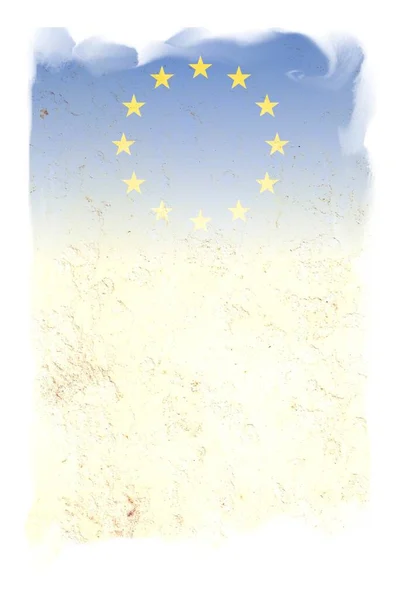 European Flag Space Your Design Text — Stock Photo, Image