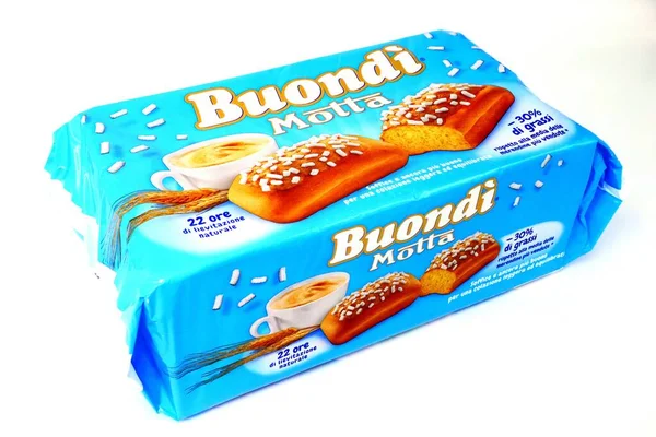 Pescara Italia Agosto 2019 Buond Sponge Cake Buond Una Marca — Foto de Stock