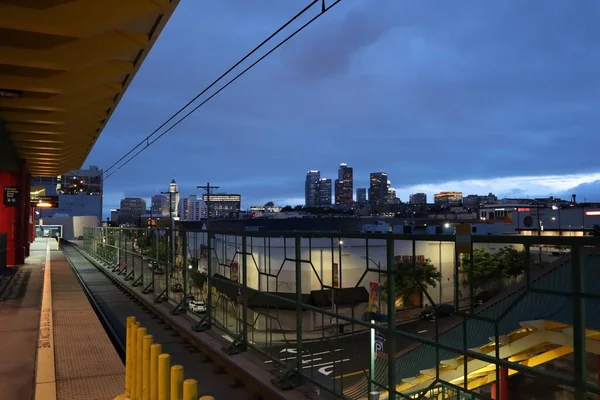 Los Angeles Kalifornia 2019 Május Kilátás Kínai Negyed Metróállomására Los — Stock Fotó