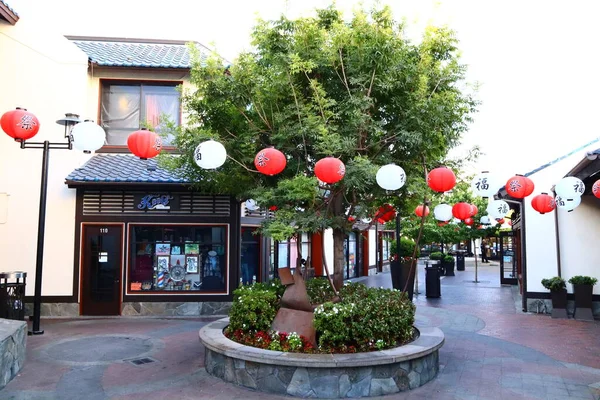 Los Angeles California Жовтня 2019 Japanese Village Plaza View Little — стокове фото