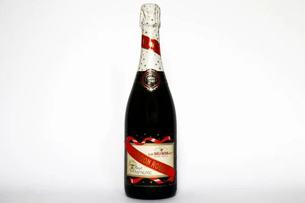 Rome Italie Décembre 2021 Champagne Mumm Cordon Rouge Brut Made — Photo