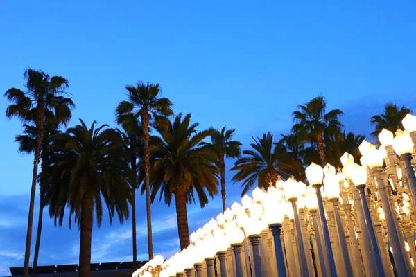 Los Angeles Californië Mei 2019 Urban Light Een Sculptuur Van — Stockfoto