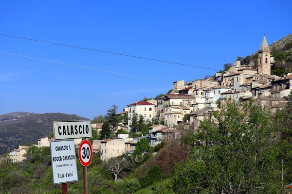 Vista Del Calascio Provincia Aquila Región Los Abruzos Centro Italia —  Fotos de Stock