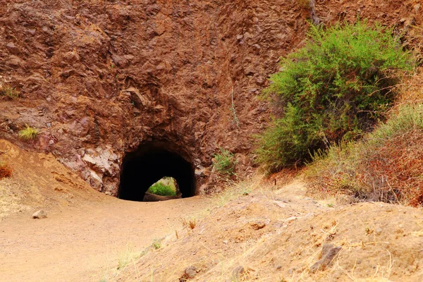 stock image Los Angeles, The Batcave located in Bronson Canyon Caves, section of Griffith Park, location for many movie and TV show