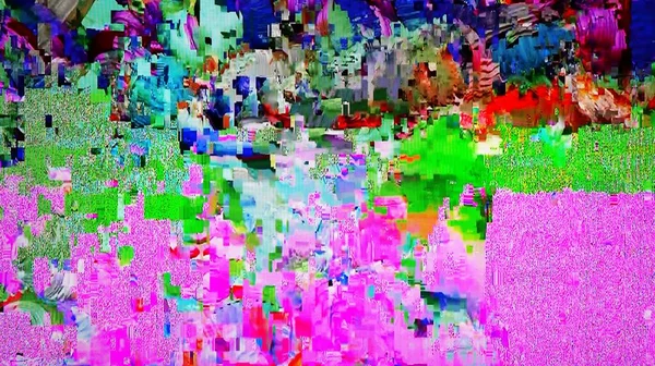 Statický Efekt Rušení Šumu Digitální Videosignál Moderním Lcd Televizoru Při — Stock fotografie