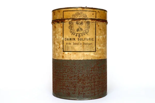 Rome Italië Februari 2022 Vintage 1880S Chinin Sulfuric Fridr Jobst — Stockfoto