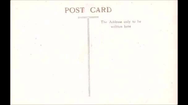 Vintage Old Worldwide Postcards — Stock video