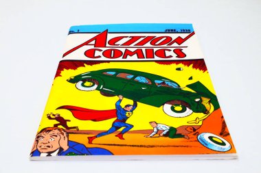 Los Angeles, ABD 7 Nisan 2021: ACTION COMICS Kapağı