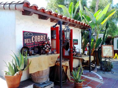 SAN DIEGO, California - 12 Eylül 2018: Eski Şehir San Diego Eyalet Parkı manzarası