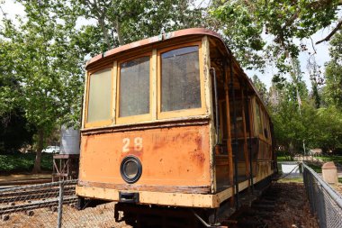 Los Angeles, California - 11 Mayıs 2019: TRAVEL TOWN MÜZESİ, 5200 Zoo Drive, Los Angeles