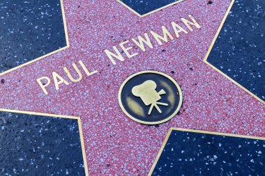 Hollywood, California - 20 Mayıs 2019: Hollywood Bulvarı, Los Angeles, Kaliforniya 'da Hollywood Şöhret Yürüyüşü' nde PAUL NEWMAN 'ın yıldızı