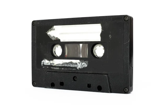 Old Audio Cassette White Background — Stock Photo, Image