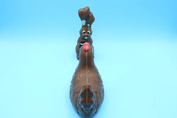 Easter Chocolate Bunny Skład — Zdjęcie stockowe