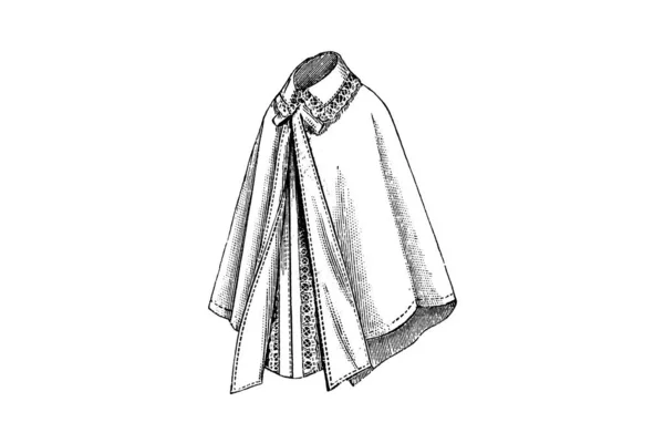 女式夹克手绘草图 — 图库照片