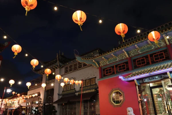 Los Angeles Califórnia Maio 2019 Chinatown Night Central Plaza Los — Fotografia de Stock